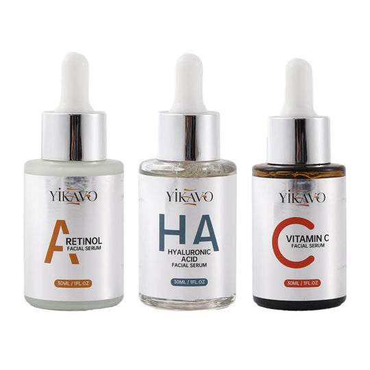 【Natural Ingredients】Yikavo FACIAL ESSENCE NOURISHING SKINCARE SET Natural Moisturizing Skin Care Improves Wrinkles, Moisturizes and Enhances the Skin'S Ability to Retain Moisture for Long-Lasting Hydration Skin Is Revitalized Home in the Bedroom