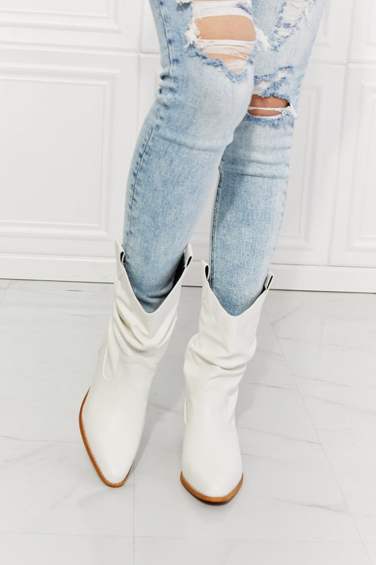 Women White Cowboy Boots