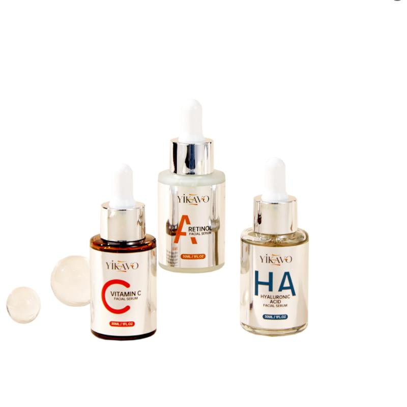 【Natural Ingredients】Yikavo FACIAL ESSENCE NOURISHING SKINCARE SET Natural Moisturizing Skin Care Improves Wrinkles, Moisturizes and Enhances the Skin'S Ability to Retain Moisture for Long-Lasting Hydration Skin Is Revitalized Home in the Bedroom